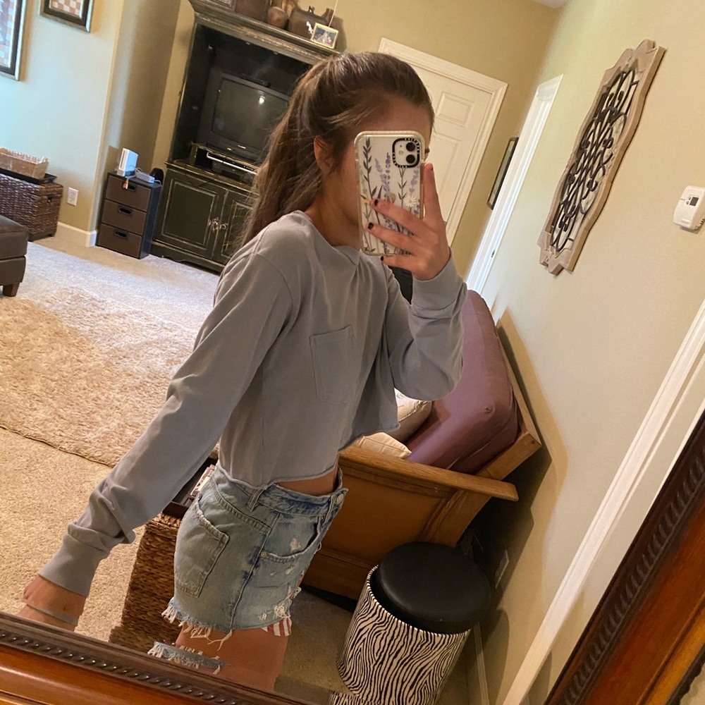 brandy cropped long sleeve